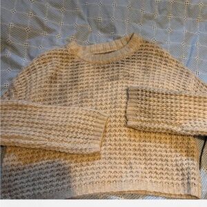 Wild Fable Textured Cream Sweater